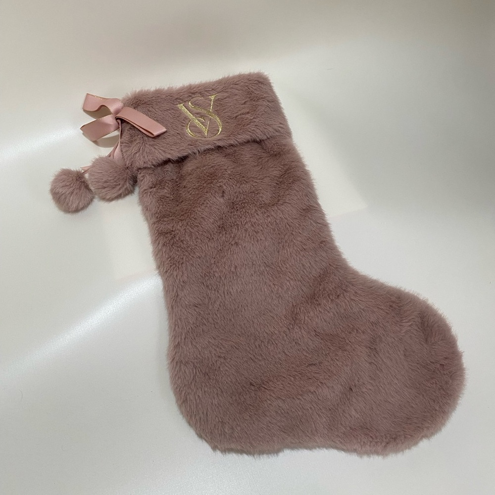 Victorias Secret Christmas Stocking 2024 Blush Pink Mauve Limited Exclusive